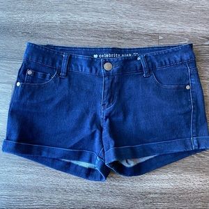 Celebrity Pink Super Stretchy Blue Jean Shorts
